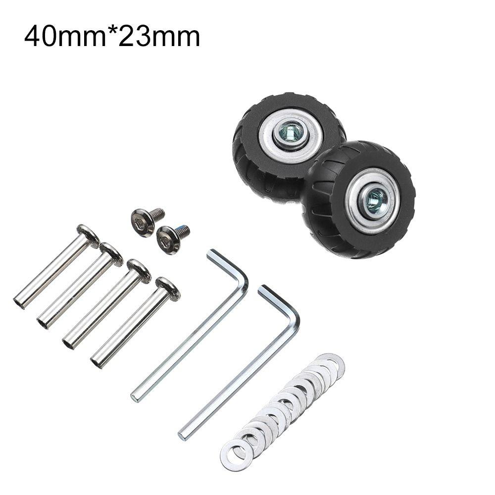 Mit Schrauben-Lenkrad-Reparatursatz, Kofferteile, Achsen, Räder ersetzen, Reisegepäckräder 40mm*23mm