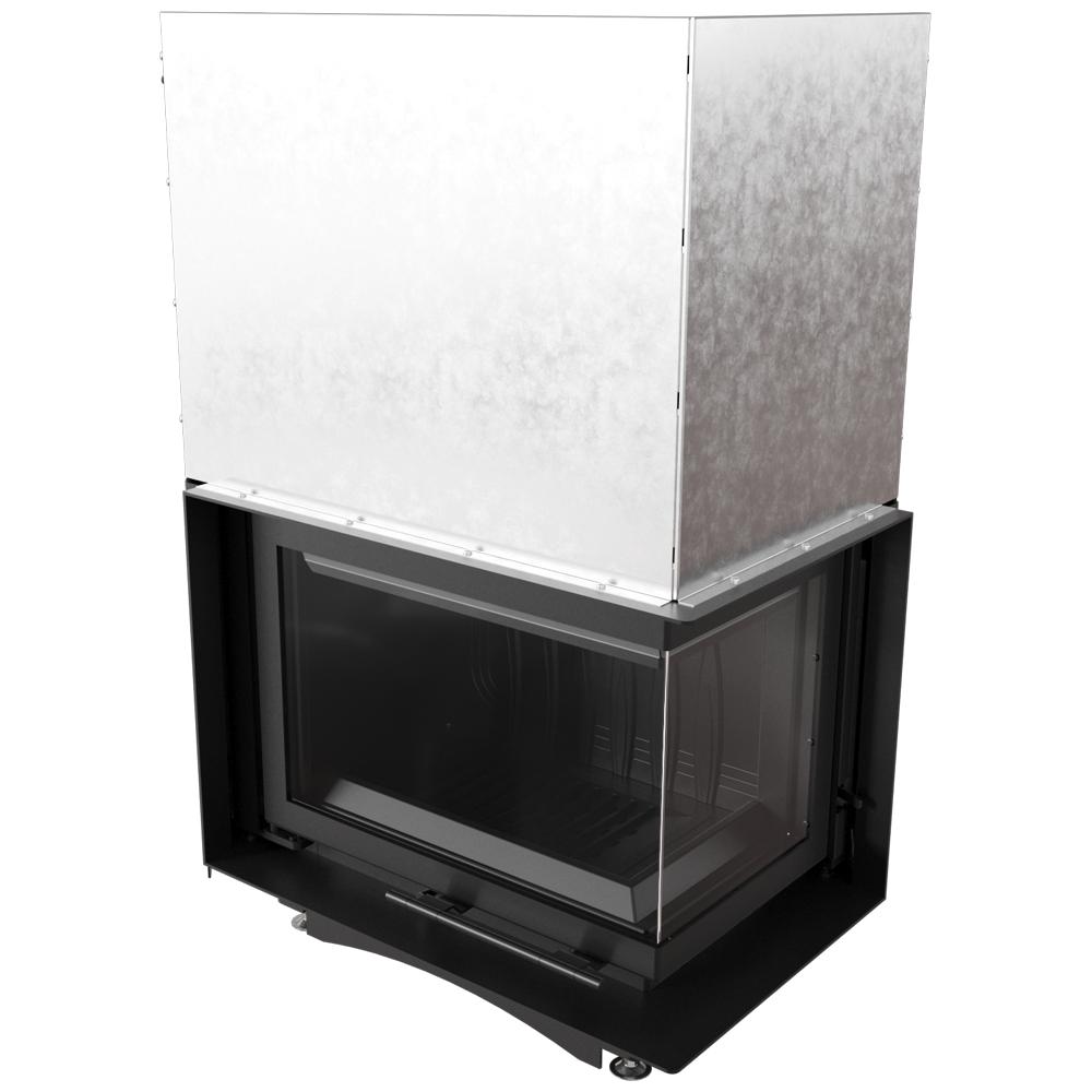 Kaminofen aus Gusseisen KRATKI MAJA rechts 8 kW Ø 200 hochschiebbar