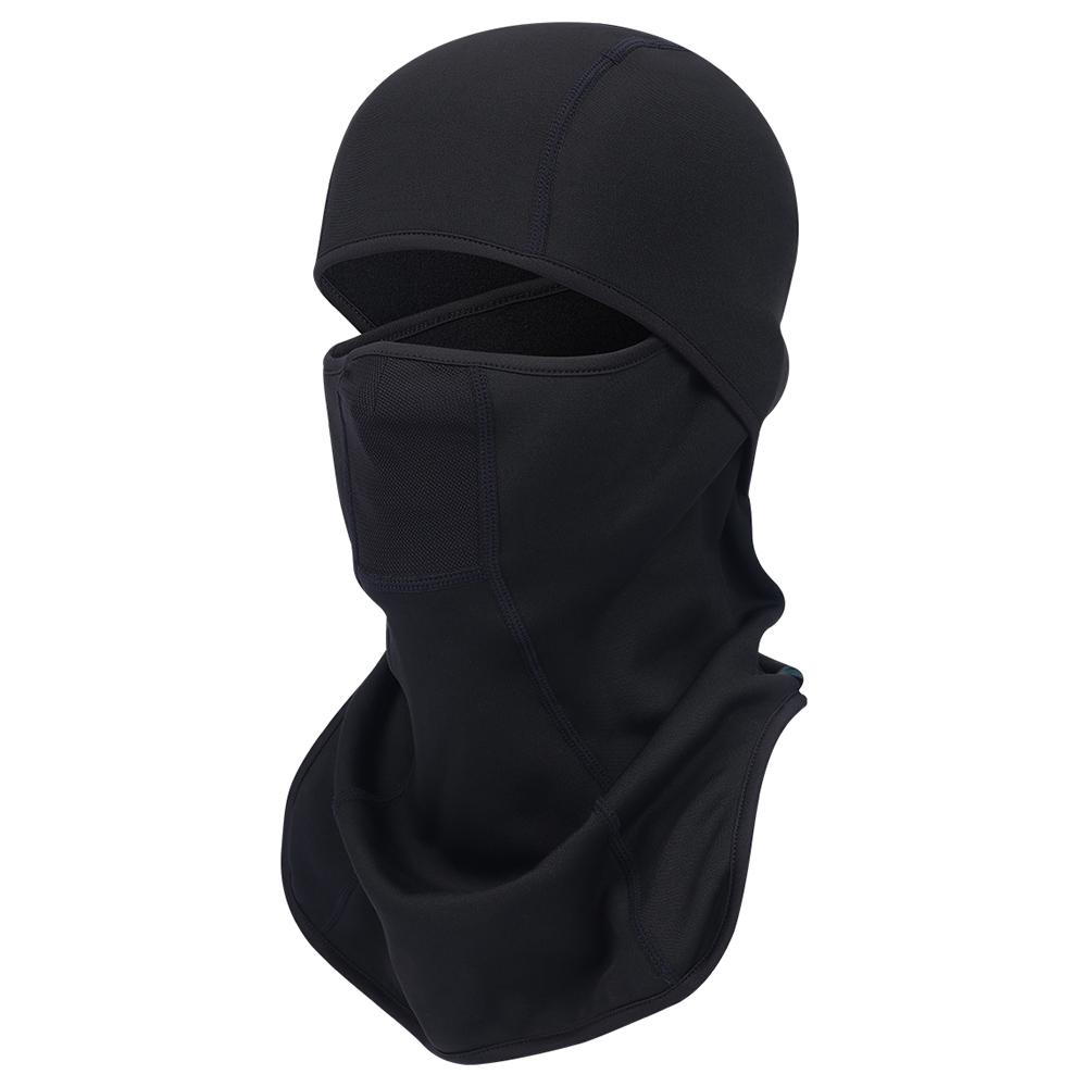 Winter Fleece Sturmhaube Schwarz Vollgesichtsmaske Nackenwärmer Thermo-Kopfbedeckung Radsport Kapuze Liner Sport Ski Snowboard Schal Mütze Herren