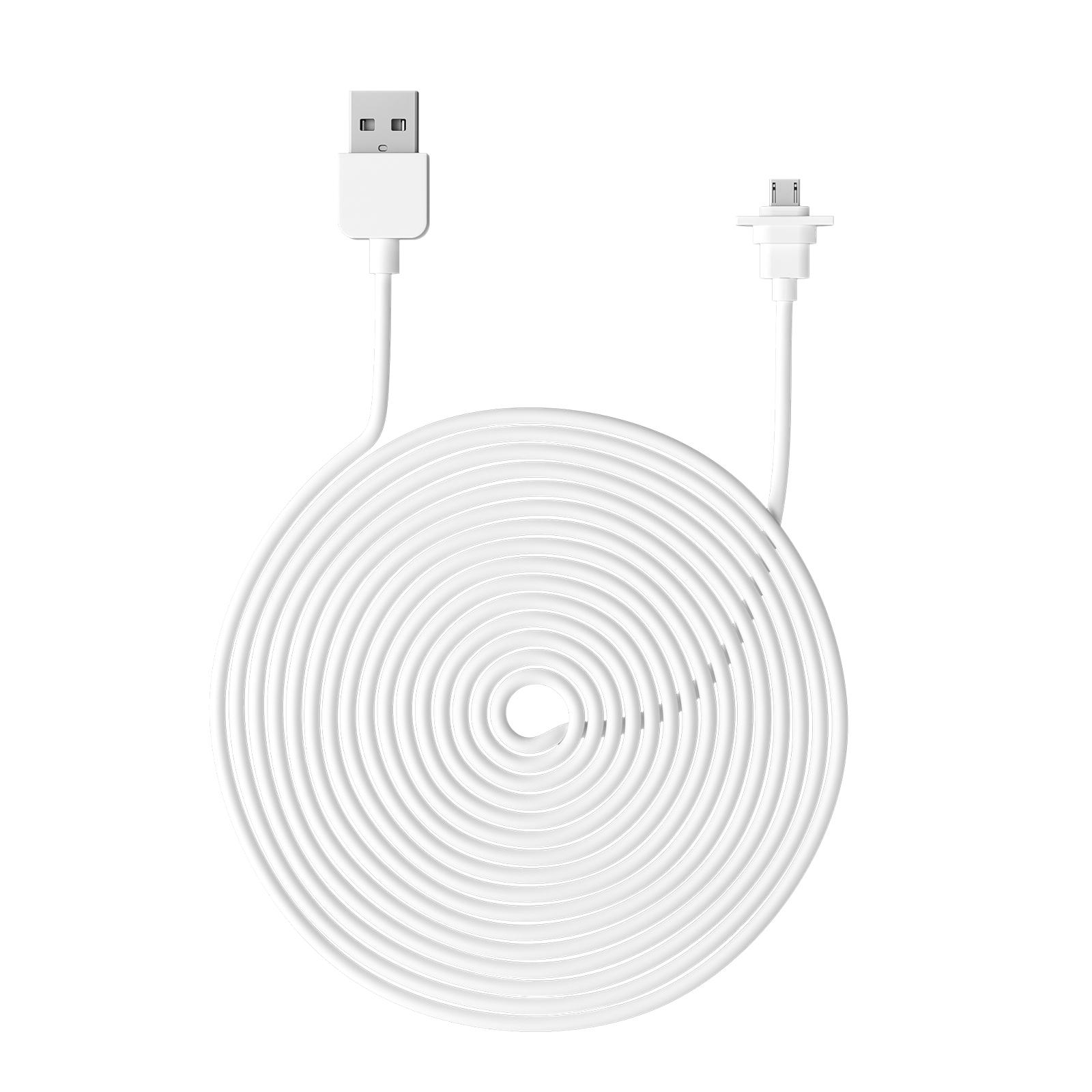 9 m langes Ladekabel für den Außenbereich, NUR kompatibel mit eufyCam 2C und 2C Pro. Wetterfestes Kamera-Ladekabel, kein Kabelsalat. 1PCS weiß