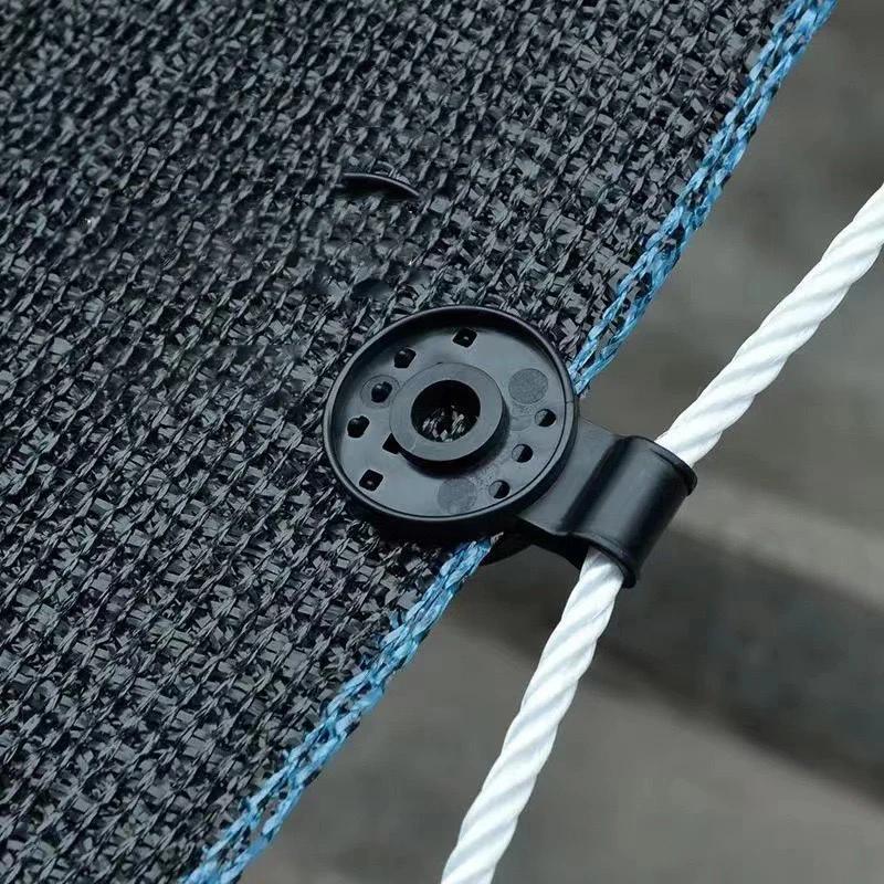 50–100 Schattentuch-Clips, Haken, Markisen-Kunststoff-Clips, Outdoor-Schattennetz-Clip, Schattenstoff-Klemmen, Ösen für Netze im Gewächshaus 50PCS Fixed