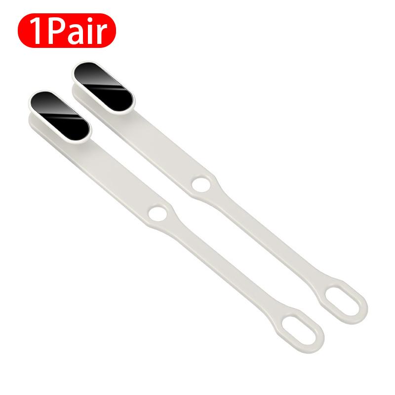 SEAMETAL Auto-Sicherheitsgurtverlängerung Feste Auto-Sicherheitsgurt-Halteleiste Auto-Dekoration Innenraum-Sicherheitsgurt-Modifikationszubehör 1pair weiß