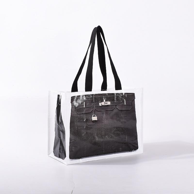 PP-gewebte Tragetasche Ika Einkaufstasche Kreative Auffällige Tasche Tragetasche Lässige Tasche Platin-Tasche Tragbar 70*3.2cm