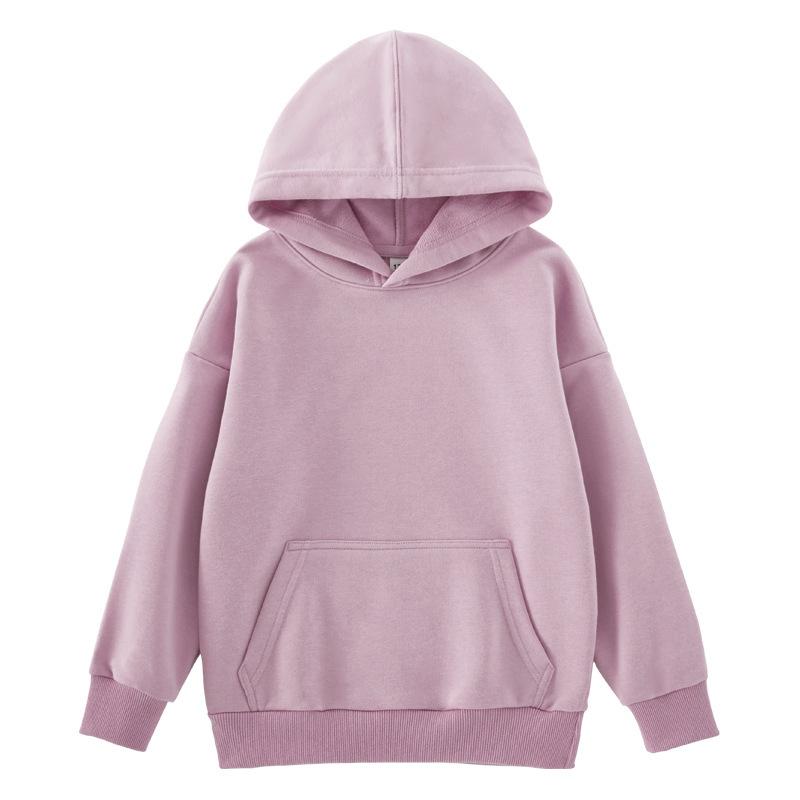 Familie Passende Kleidung Kinder Kleidung Mädchen Hoodies Sweatshirts Feste Beiläufige Kinder Pullover Tops Frühling Herbst 10 12 Jahre Mädchen Kostüme Teenager 100cm violett