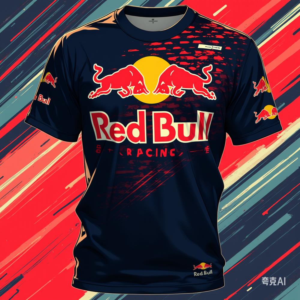 Red Bull Racing 3D Herren T-Shirt F1 Formelrennen Red Bull Racing Anzug Extremsportarten Hohe Qualität Marke Trainingsanzug M