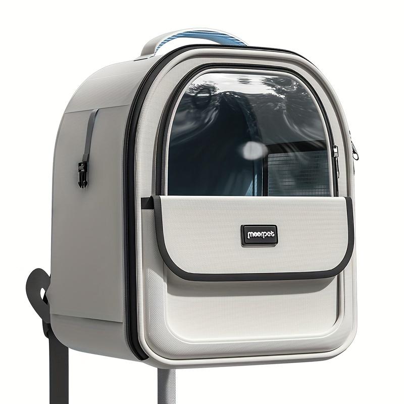 Haustier-Tragerucksack, Ausgehen Großer Katzenrucksack Transparente Raumkapsel Atmungsaktive Tragbare Tasche Rucksack Katzen-/Hundebedarf XXL black