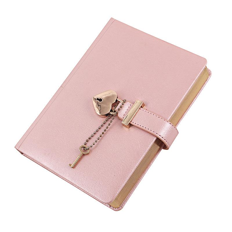 Liebesschloss Buch Passwortschloss Tagebuch Notizbuch Mädchen Herz Notizbuch rosa