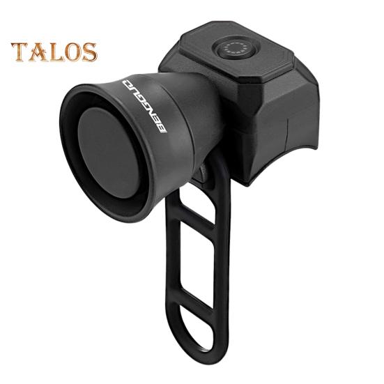 Elektrische Fahrradhupe, 120 dB lauter Ton, IPX4, wasserdicht, USB aufladbar, Mini-MTB-Lenkeralarmglocke, Fahrradzubehör Battery schwarz