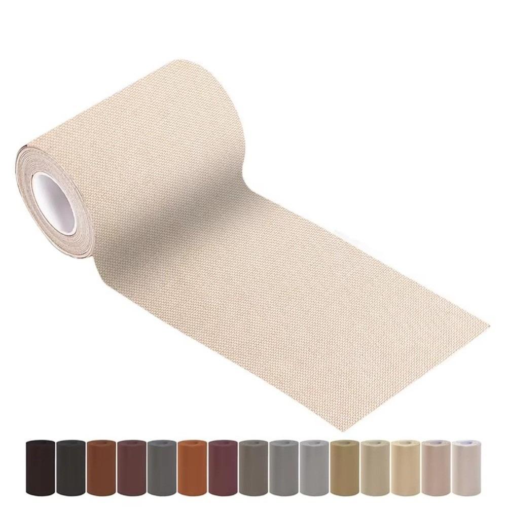 Selbstklebendes Leinen-Reparaturband Leinen-Reparaturflicken Für Möbel, Sofa, Autositz, Kiste, Bastelarbeiten beige