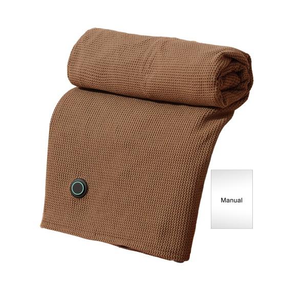 USB-betriebener Heizschal Kabellose Heizdecke Heizschal mit Reißverschluss Winterwarme Wickeldecke für Frauen Reise Büro Zuhause