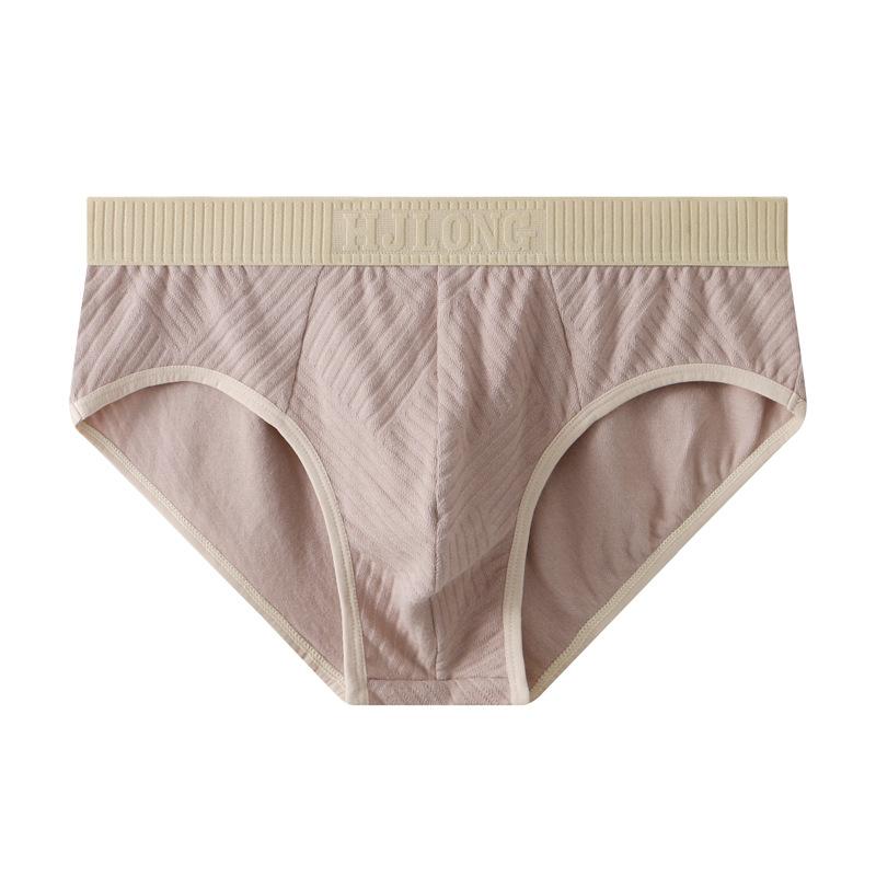 Herren Unterwäsche Einfarbig Baumwoll-Slips Mittelhoch geschnitten Herren Übergröße Herren Atmungsaktive Slips L hellgrau