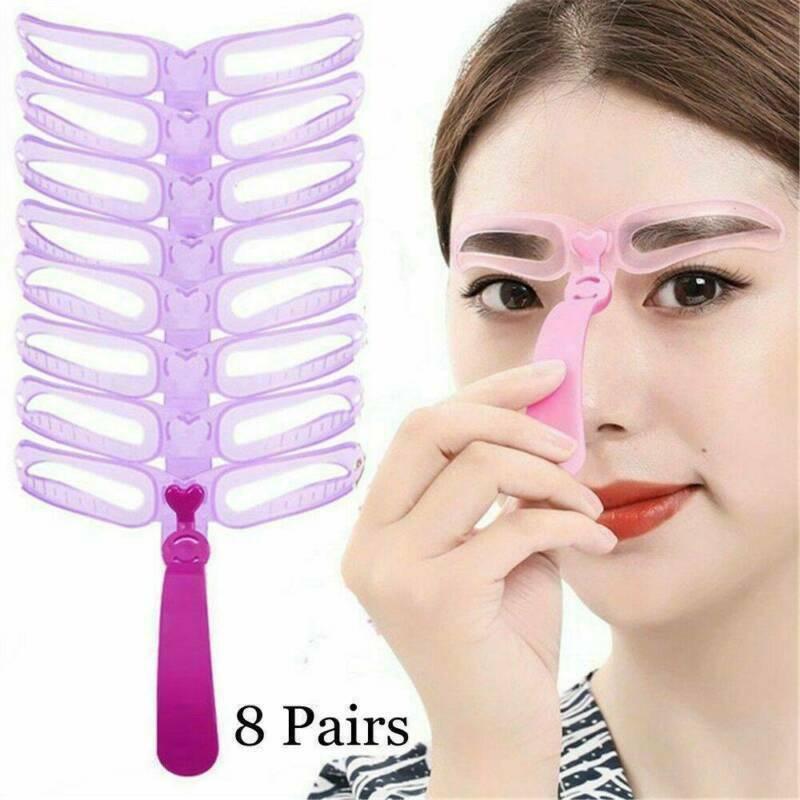 Thrush Card Handheld Anfänger Vollständiger Satz natürlicher dreidimensionaler Augenbrauenkarte Unibrow Applique Eyebrow Aid Student Makeup Beauty-Produkte violett