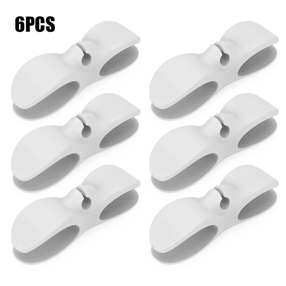 6-teiliger Kabelwickler-Organizer für Küchengeräte, Kabelwickler, Kabelmanagement-Cliphalter für Airfryer, Kaffeemaschinen-Fixierer white 6pcs