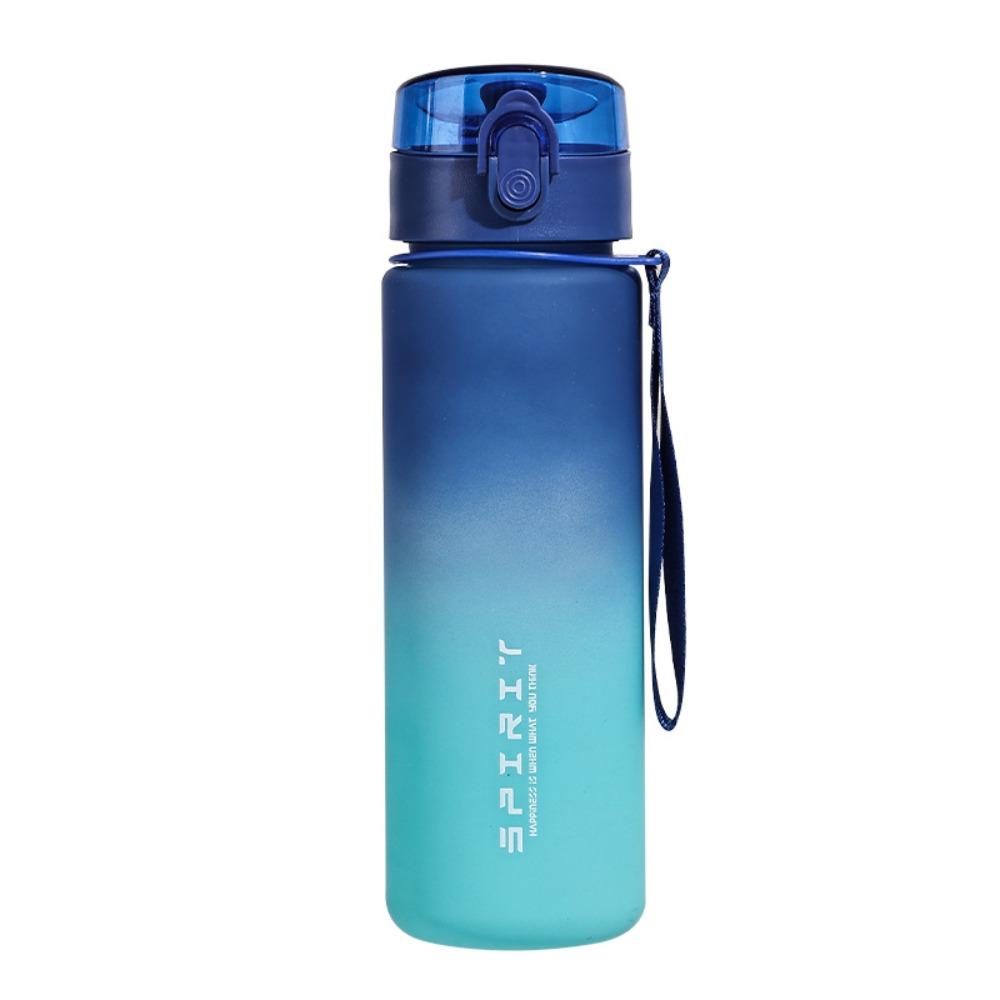Auslaufsichere Sportwasserflasche PC Outdoor-Sportkessel Bunter Plastikbecher Outdoor-Reisen 1000ML blau