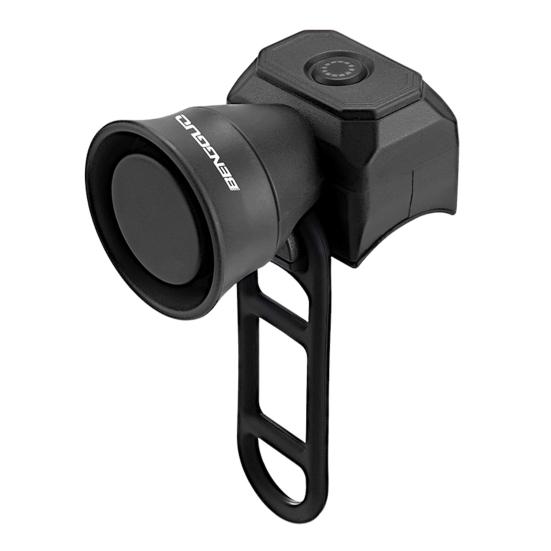 Elektrische Fahrradhupe, 120 dB lauter Ton, IPX4, wasserdicht, USB aufladbar, Mini-MTB-Lenkeralarmglocke, Fahrradzubehör Battery schwarz