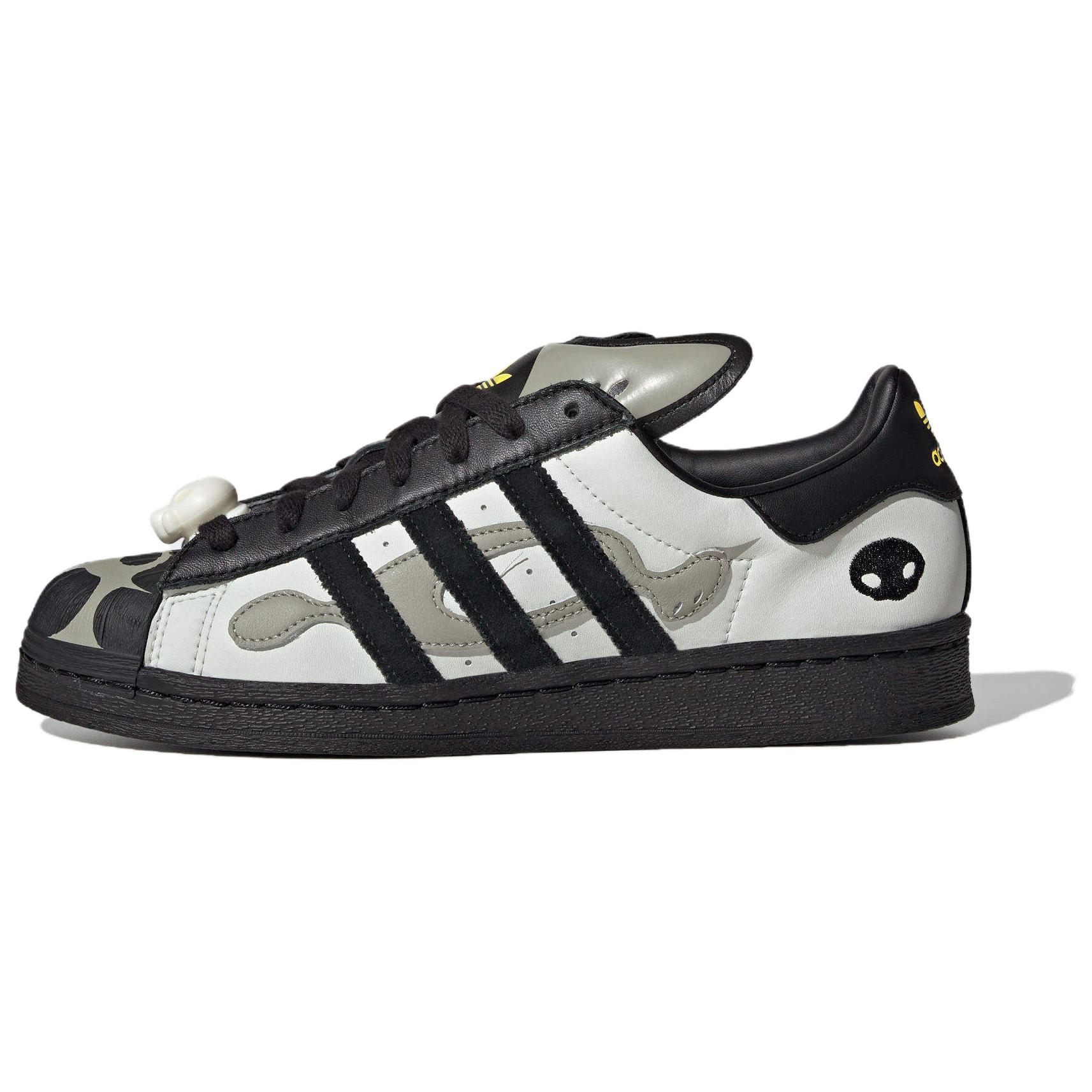 Adidas OFFGOD TATE X Adidas Superstar 82 'Orbit Grey Core Black Yellow' Sneaker JQ8778 42