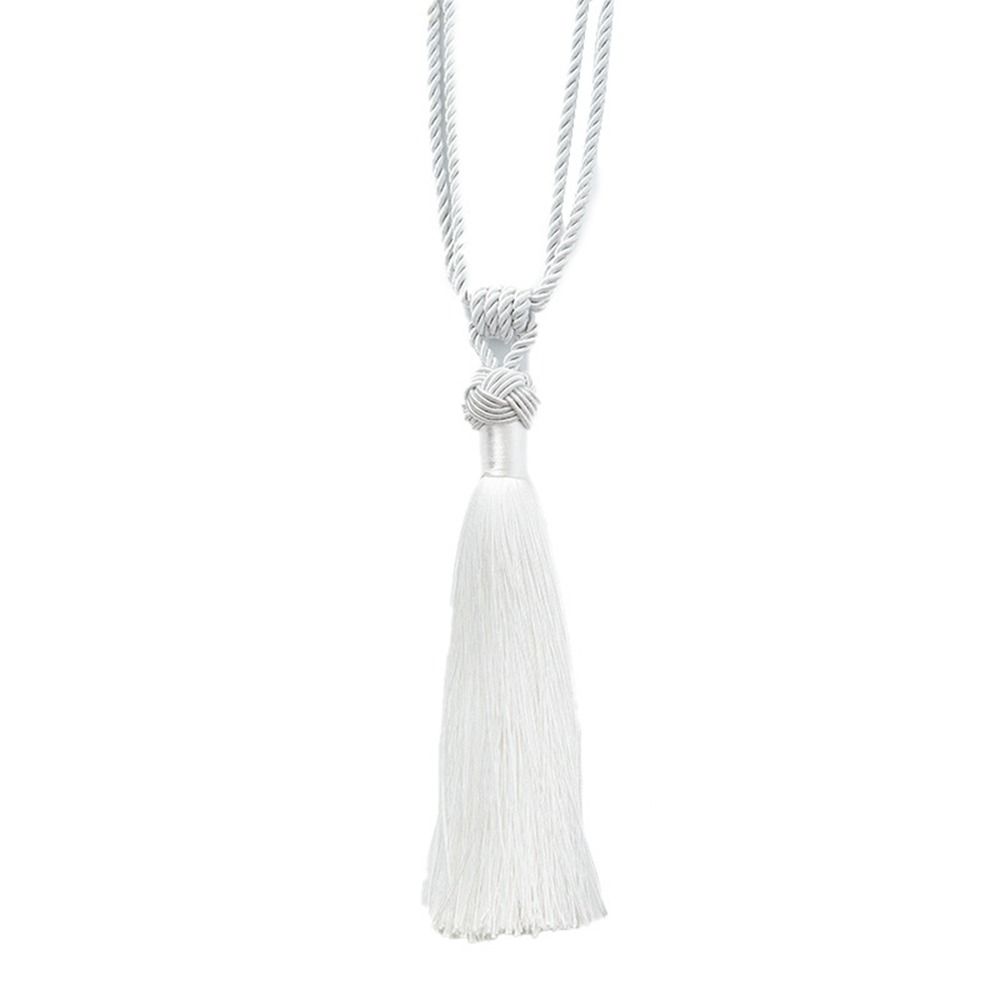Geflochtene Quaste Vorhang Raffhalter Satin Seil Vorhang hängen Ball Strap praktische Fenster Fringe weiß