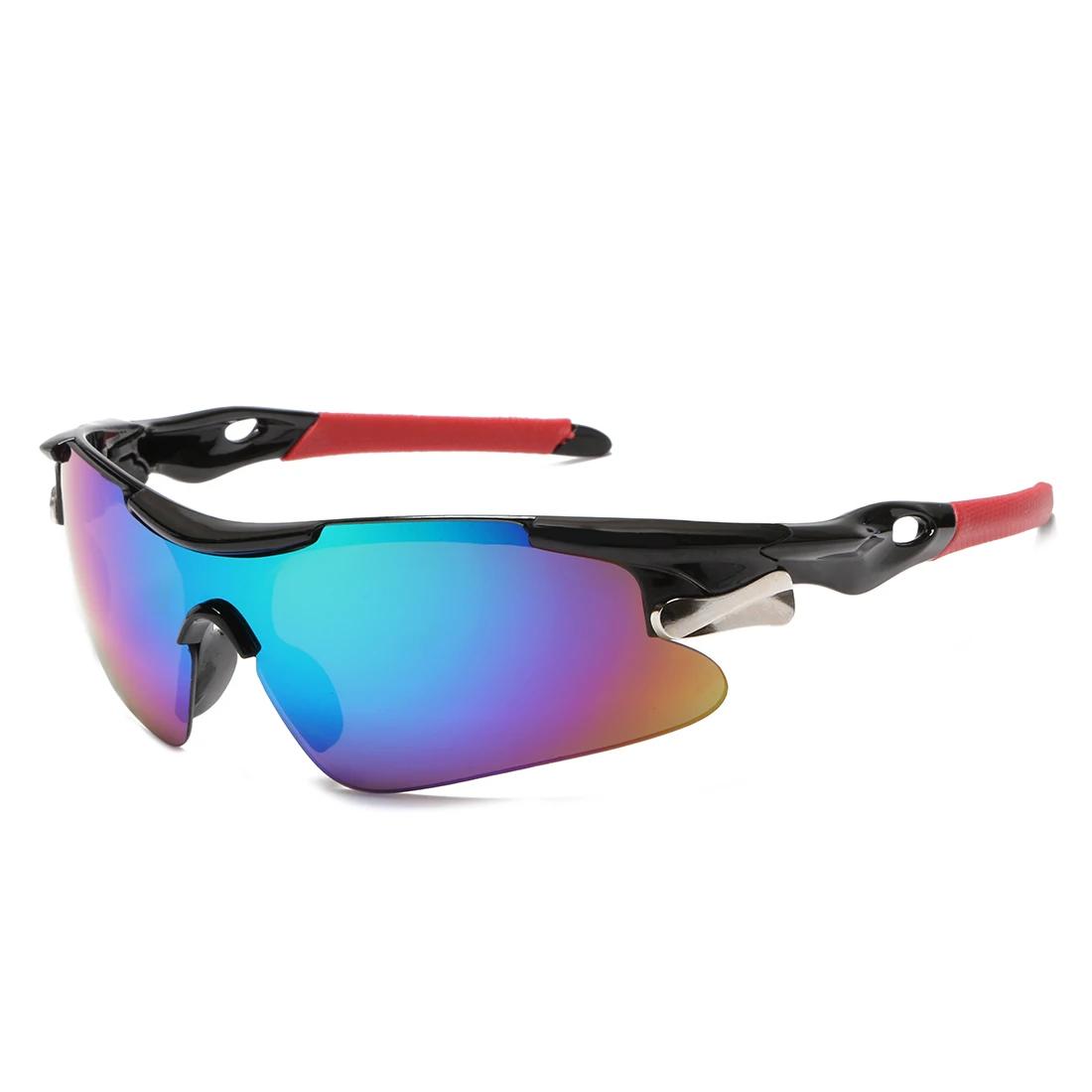 Sport Herren Sonnenbrille Rennradbrille Mountainbike Fahrbrille Schutzbrille Brille Mtb Fahrrad Angeln Camping Outdoor Brille blue