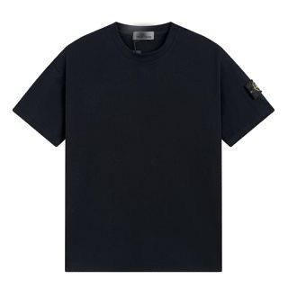 Jogger T-Shirt Shorts Set Herren Damen Rundhals-Sweatshirt Stone Island Stil 2XL