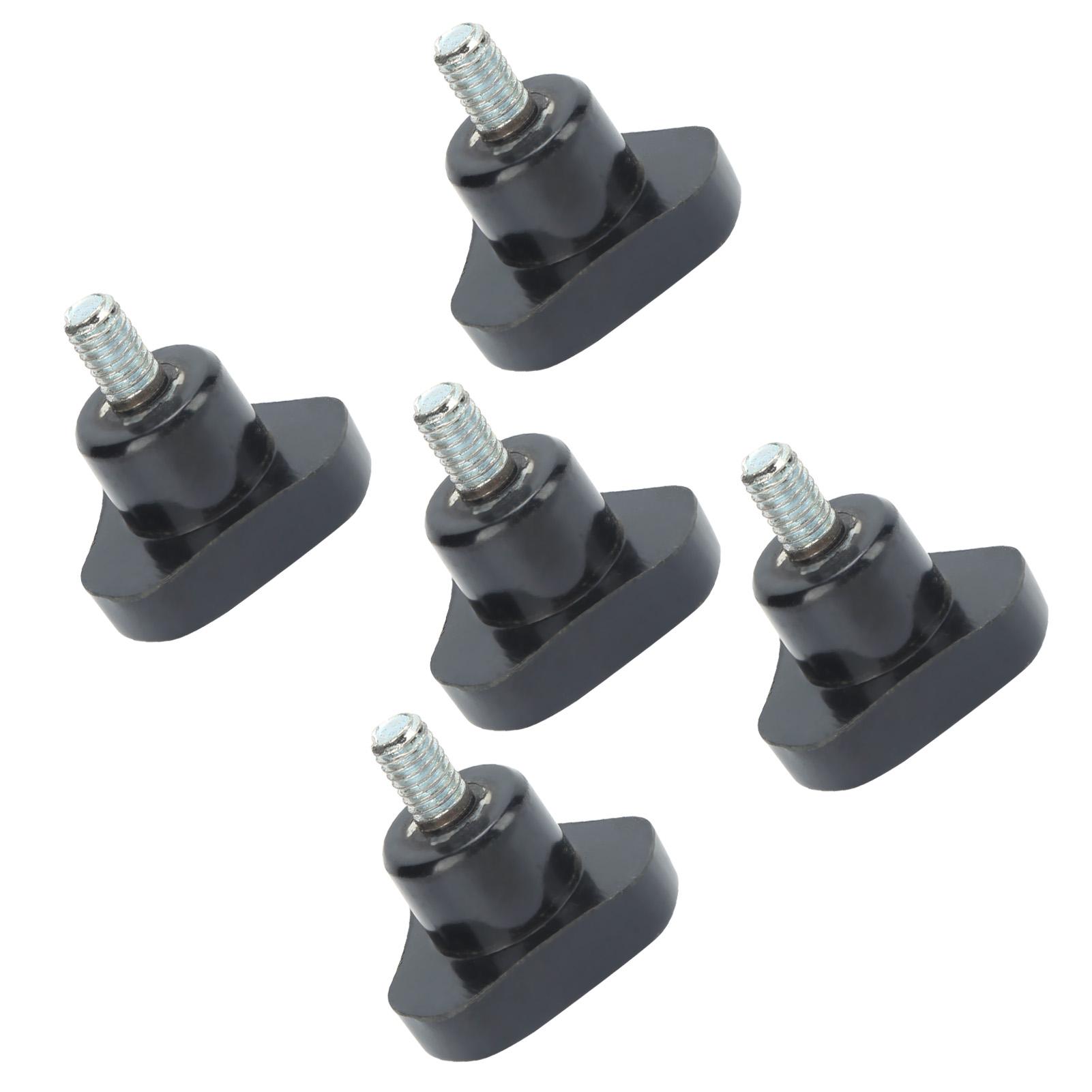 5 Stück Knopfschraube Drehbank Handgriff Drehknopf Mutter Schraube Dreieckiger Verriegelungsgriff BeschlägeM6x32x10