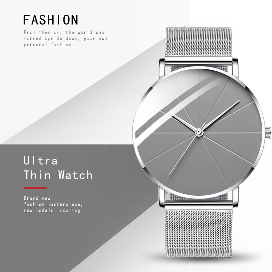 Mode Frauen Luxus Uhren Ultra-Dünne Damen Uhr Business Uhr Frauen Luxus Rose Gold Mesh Edelstahl Damen Uhren weibliche Uhr silber/graue