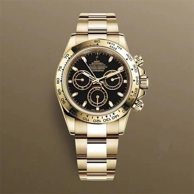 Daytona Drei-Augen Sechs-Pin Mechanische Uhr Herren Stahlband Multifunktions Automatische Mechanische Uhr Danny Road Uhr
