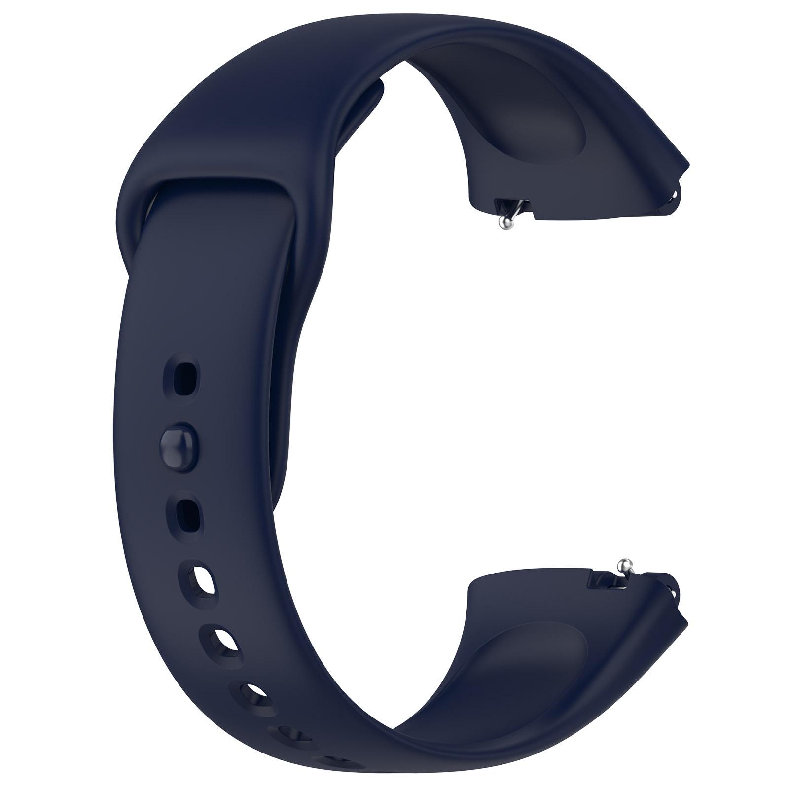 Weiches Offizielles Silikonarmband Für Xiaomi Redmi Watch 3 Active Sportarmband Armband Für Redmi Watch 3 Lite/Active Armband Redmi Watch 3 Lite nachtblau