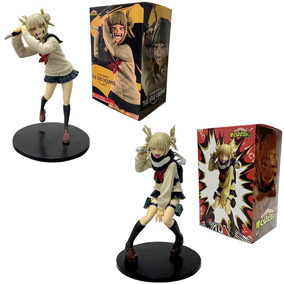 Anime My Hero Academia Figur Leuchtender Anhänger Toga Himiko Modell Modell PVC Cartoon Figuren Set Modell Dekoration Weihnachtsgeschenk