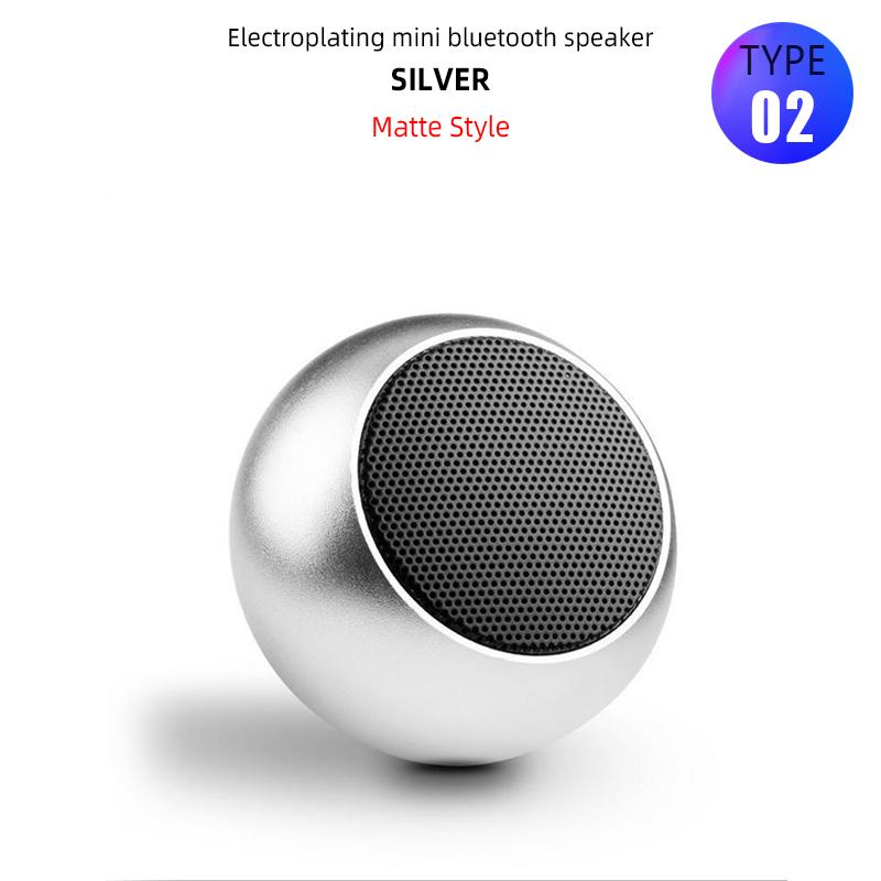 Tragbare Mini Wireless Bluetooth Lautsprecher Musik Subwoofer Super Bass Stereo Spalte Für Handy Musik Player silber