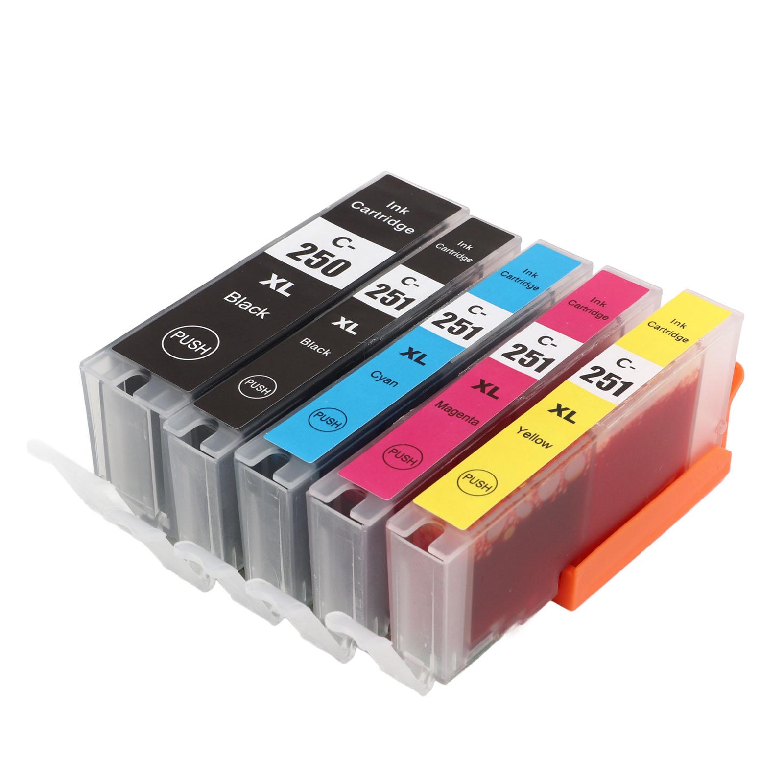 250?251 Mehrfarbige Tintenpatrone Ersatz Tintenstrahlpatronen Druckerzubehör für PIXMA 5