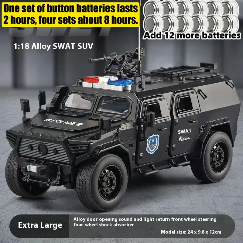 1:18 Dongfeng M-Terrain Swat Geländewagen Spielzeug Legierung Druckgussmodell Sound und Licht Spielzeug Großes Fahrzeug Ornament Geschenk für Kind Junge Spielzeug