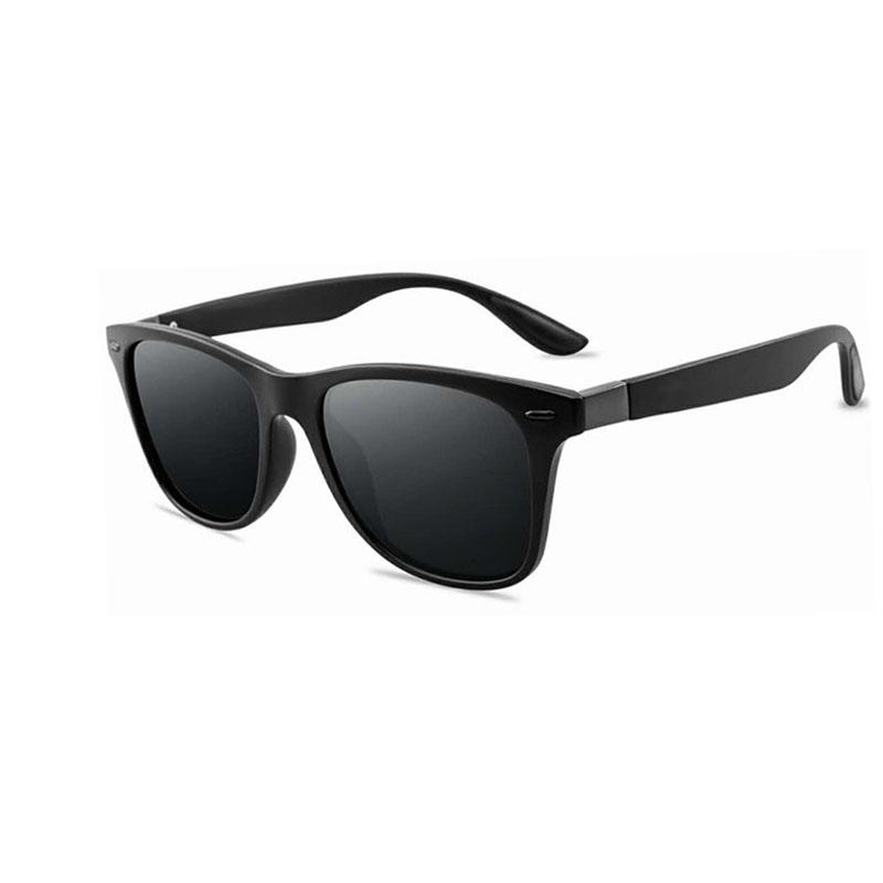 Mode Vielseitige Quadratische Nicht-Polarisierte Sonnenbrille Herren Klassische Spiegel Damen Sonnenbrille UV400 Schutzbrille schwarz
