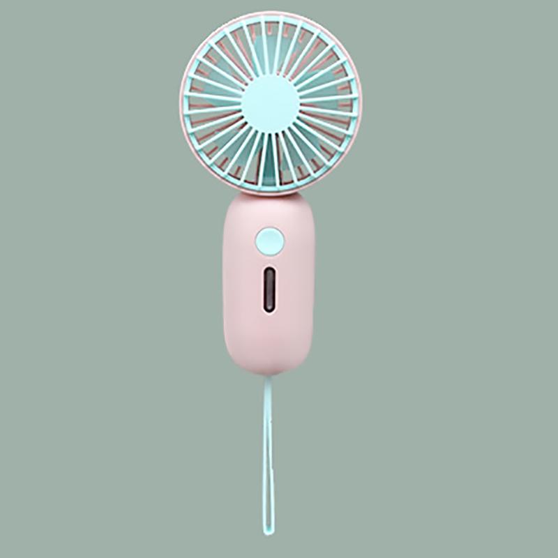 VAORLO Mini-Ventilator, kühler Wind, Sommer-Artefakt, 500 mAh, tragbarer Ventilator, Outdoor-Handventilator rosa