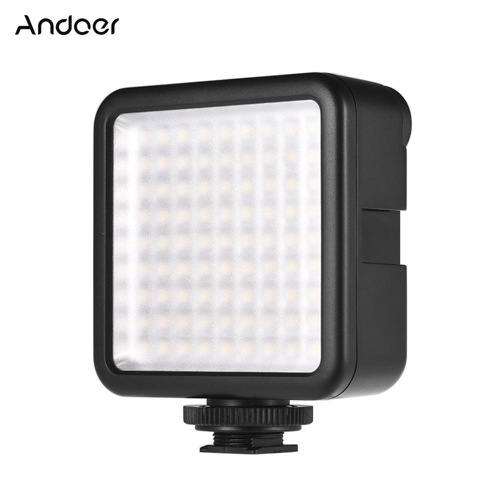 W81 Mini-Interlock-Kamera-LED-Lichtpaneel, 6,5 W, dimmbar, 6000 K, Camcorder-Videolampe mit Schuh