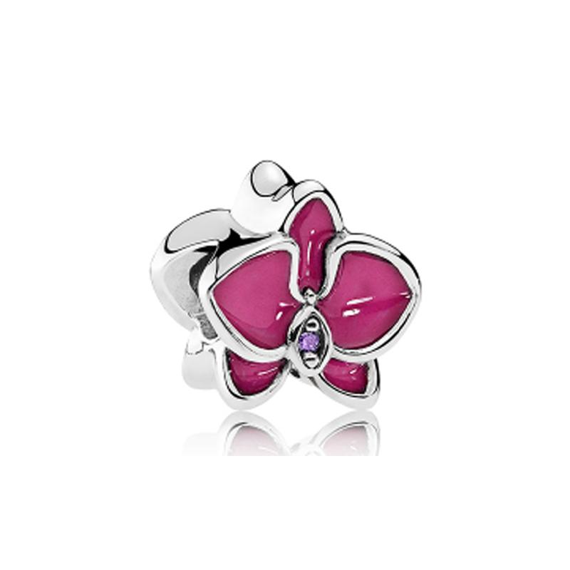 Pandora Orchidee Charms Schmuckzubehör Damen Lila 792074EN69 rot