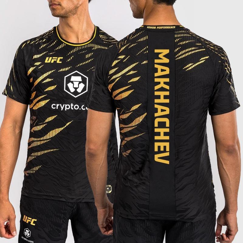 2026 Sommer Neu Heiß Verkauft Extremsportarten Boxen UFC Wettkampf Enthusiasten Rundhals Gold T-Shirt XXL
