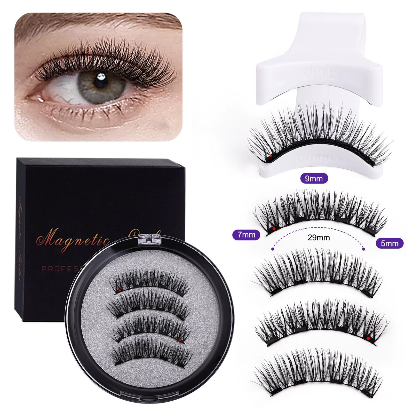 Magnetische Wimpern, wiederverwendbare natürliche falsche Wimpern, natürliches Verlängerungsband, magnetische dicke Wimpern. One Size