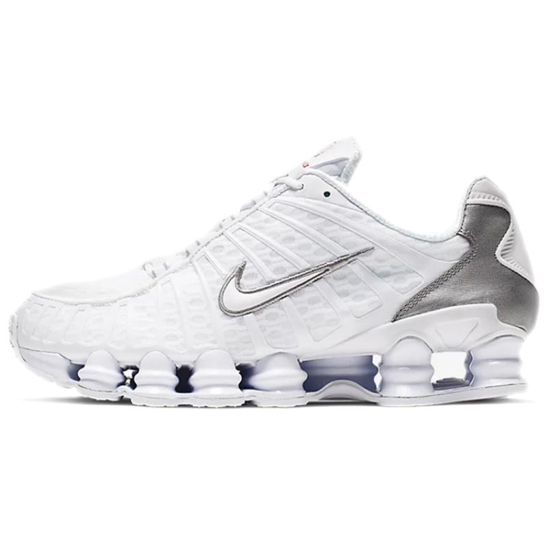 Nike Shox Tl Weiß Metallic Silber Sneaker AV3595-100 44.5