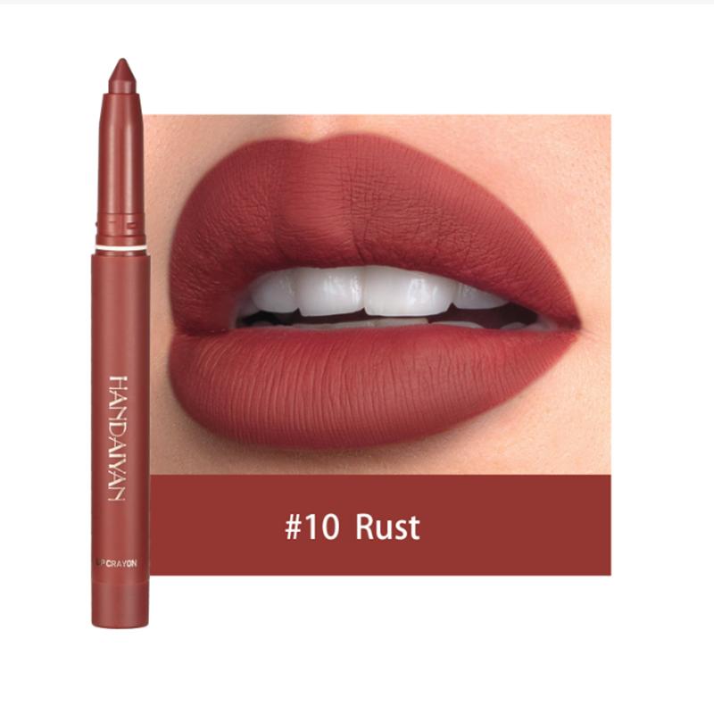 12 farben Befeuchten Samt Lippenstift Seide Lippenstift Lippenstift Werkzeug Schönheit Wasserdichte Make-Up Lippen Automatische Bleistift Liner Maskerade Lipliner