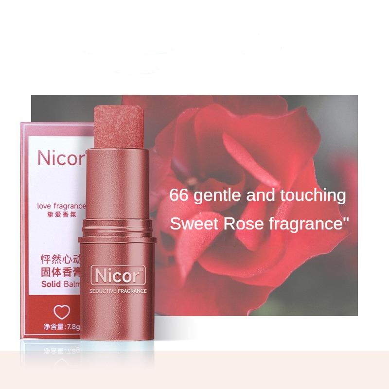 Nicor Solid Balm, anhaltender Duft, leichter Duft, tragbares festes Parfüm für männliche und weibliche Studenten Berlin Girl