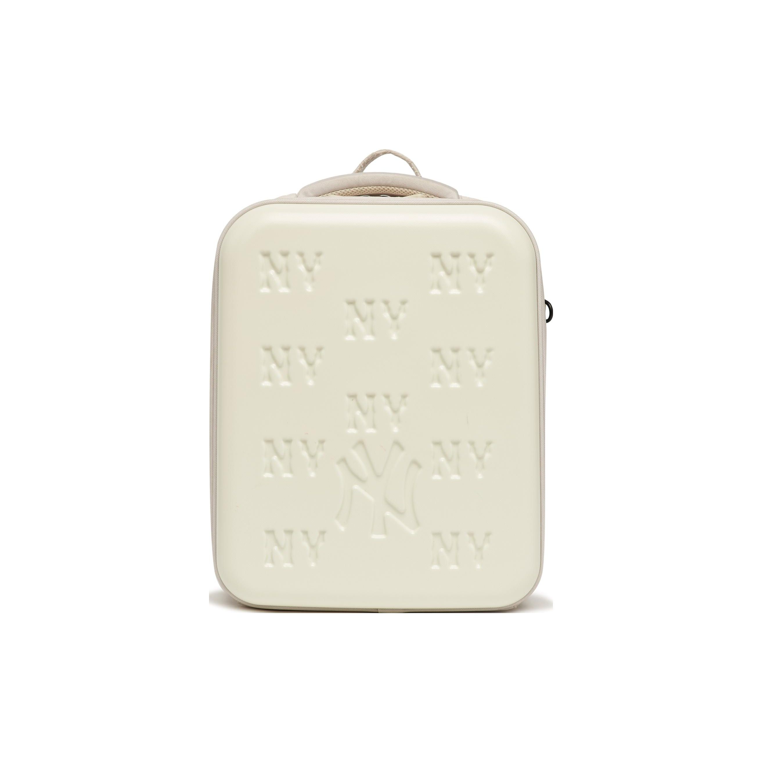 MLB New York Yankees Verstellbarer Schultergurt Vintage Print Rucksack Damen Rucksack Creme 7ABKM013N-50BGL Cream