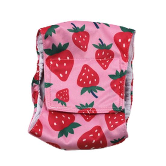 Fashion Outdoor Doggie Windel, waschbar, atmungsaktiv, lebendige Farben, männliche Hundewindeln, Bauchbänder für Hunde XS rose rot