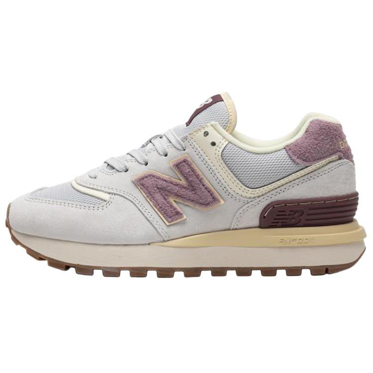 New Balance NB 574 Retro Bequeme Dämpfung Langlebig Leicht Low-Top Laufschuhe Unisex Sneaker Grau Weiß U574LGLG 36