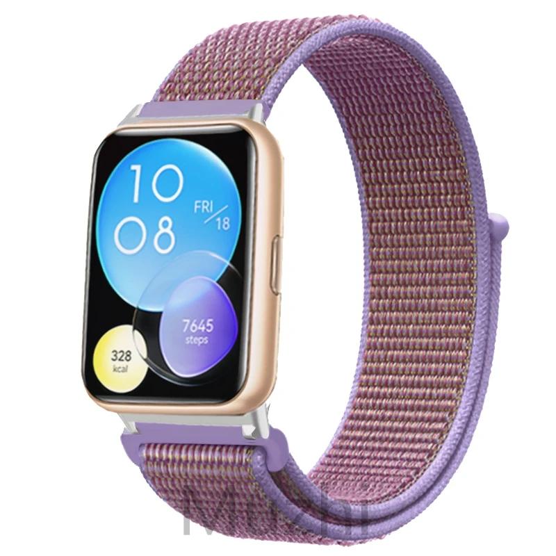 Nylonband für Huawei Watch Fit 2 Strap Smartwatch-Zubehör Ersatz-Armband Correa Huawei Watch fit2 active For huawei fit 2