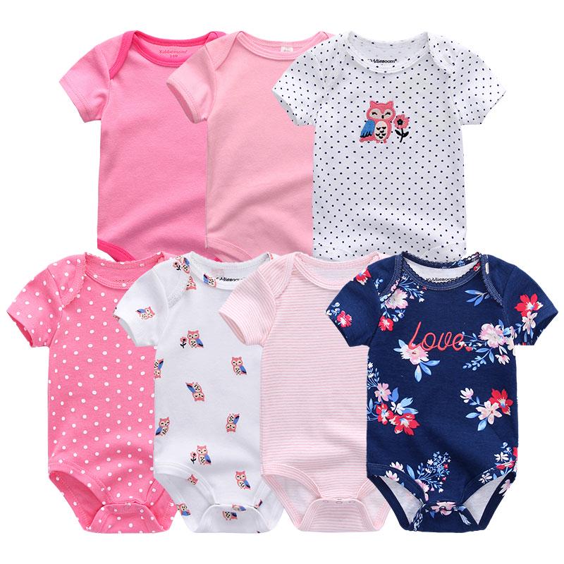 7 TEILE/LOS Baby Jungen Mädchen Kleidung Mode Kleidung Neugeborenen Insgesamt Kinder Strampler 3M