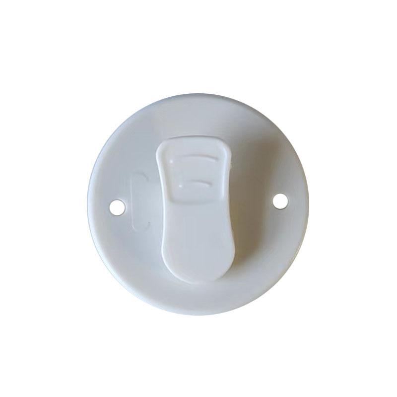 1/2 STK Duschvorhang-Clips Winddichte selbstklebende Duschvorhang-Clips Toilettenvorhang-Schnalle Vorhangringe Cliphalter Badezimmer-Zubehör 1PCS weiß