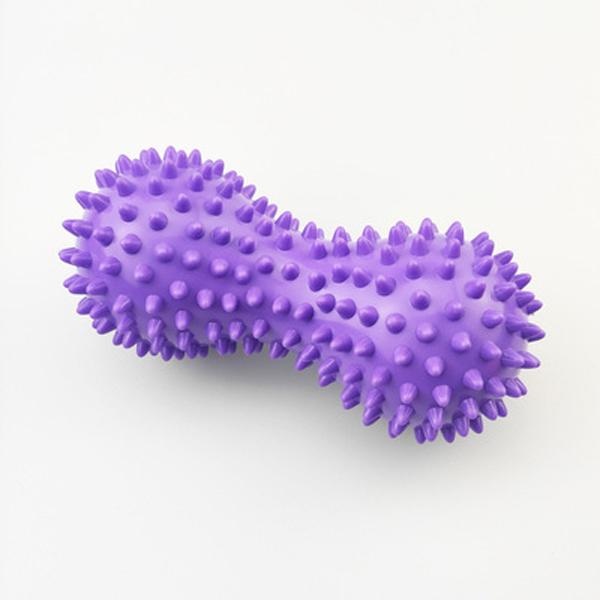 PVC Erdnussform Massage Yoga Fitness Ball Stress Relax Body Spiky Massagegerät violett