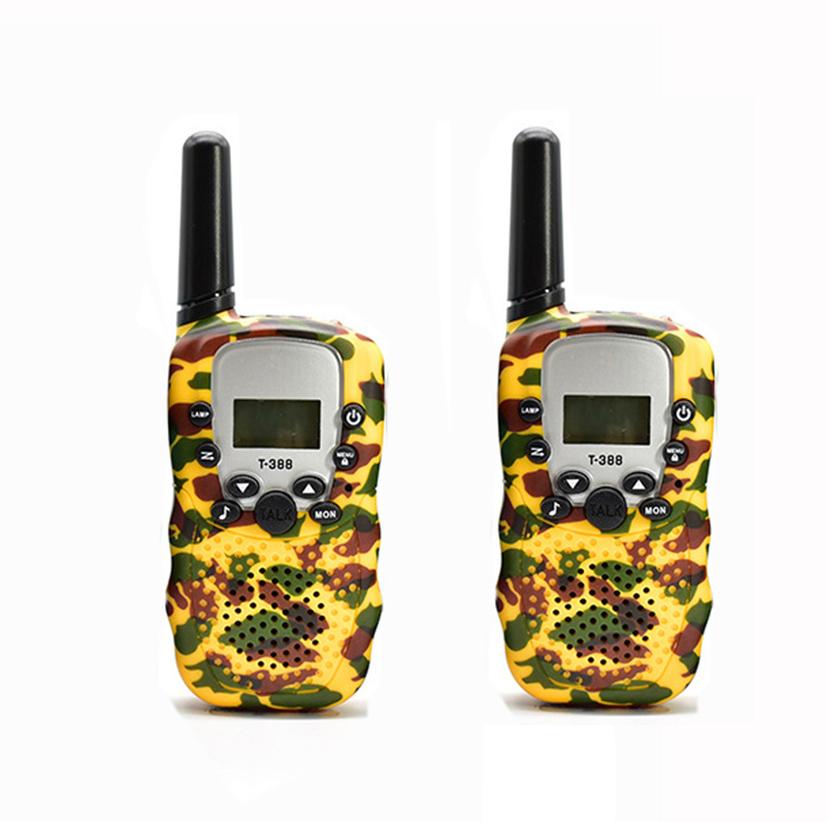 2er-Pack Walkie-Talkies für Kinder, 3 km lange Reichweite, Kinder-Walky-Talky-Handfunkgerät, Kinderspielzeug, Geschenke für Jungen und Mädchen 2pcs pack gelb