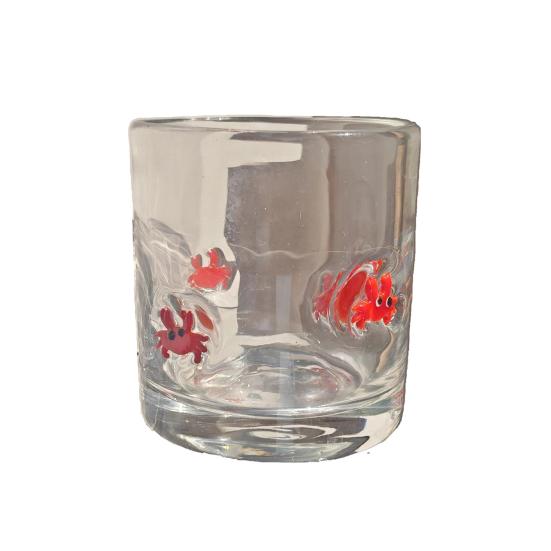 Weihnachts-Ikone Glas Feiertags-Themenlose Trinkgläser Einzigartiges Textur-Design Glaswaren Weihnachten Erntedankfest Partydeko 1pc Crab