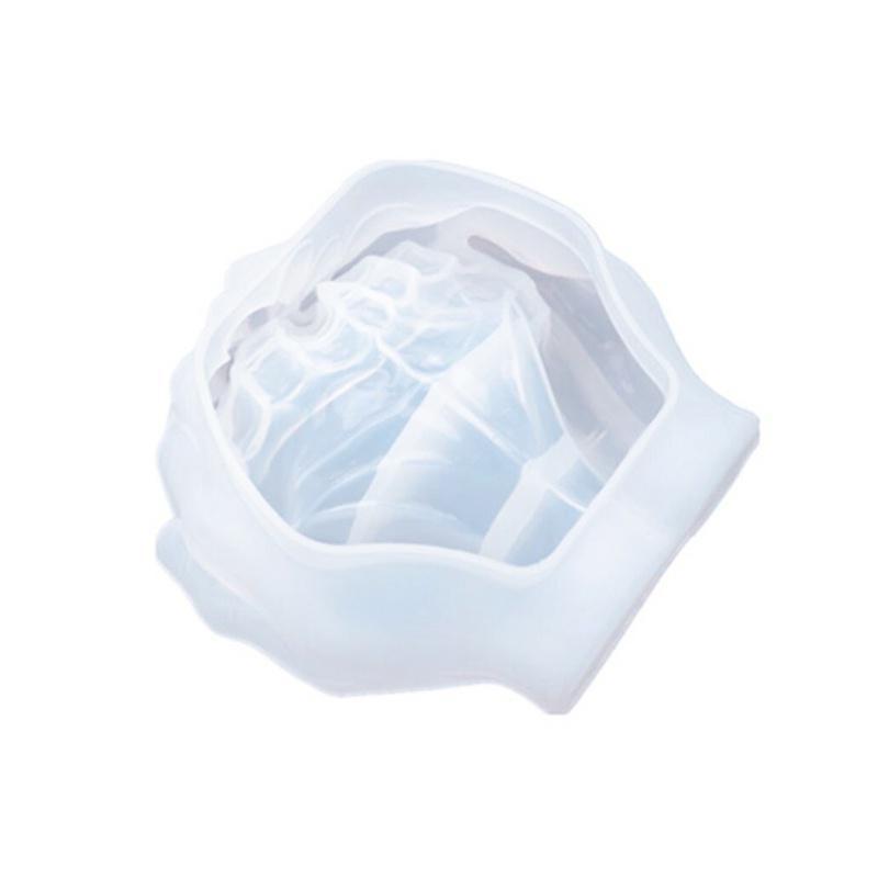 1 STÜCK Silikonformen Epoxidharz Beton für DIY handgeformtes Tablett Aufbewahrungstopf Heimdekoration weiß